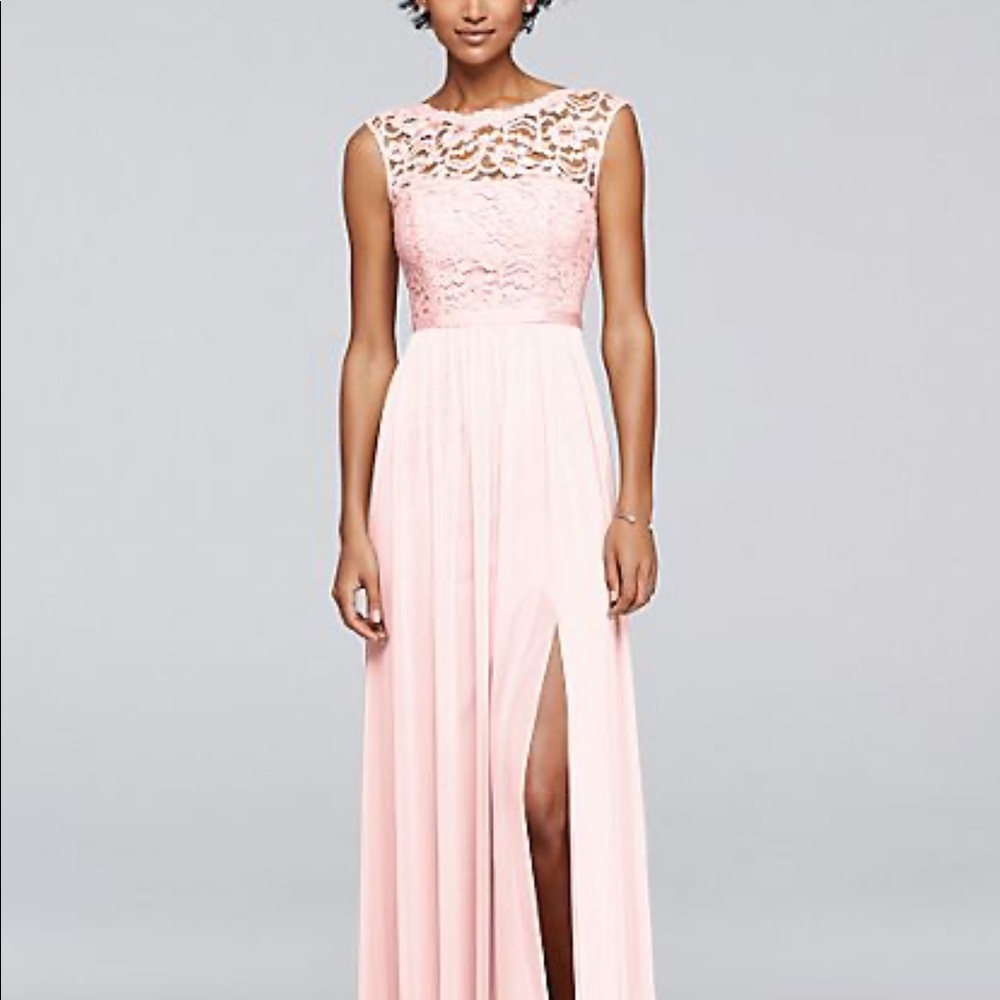 Bellini pink David’s bridal dress